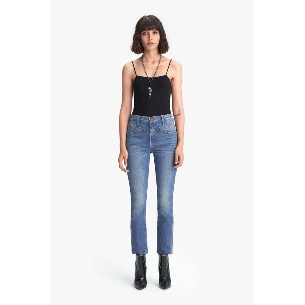 MOTHER The Dazzler Yoke Front Ankle Jeans in Wander Dust Size 27